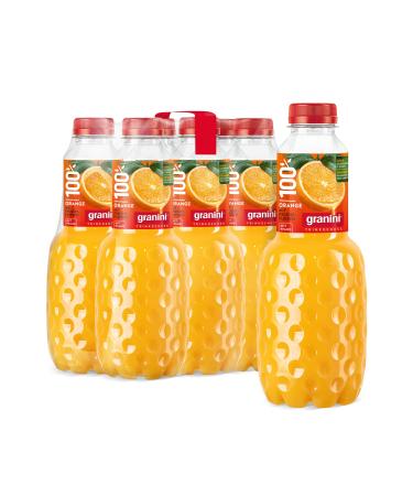Granini Granini Orange Flavor with Pulp (100% Juice) (6 x 1.0 l)
