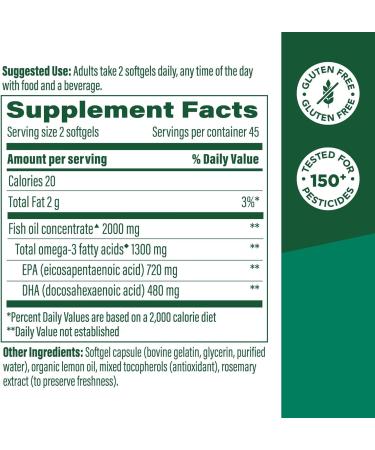 MegaFood Magnesium 300 mg (60 Capsules) & Omega-3 Fish Oil (90 Softgels) Bundle - Magnesium Glycinate Citrate & Malate for Heart & Nerve Health - Fish Oil for Heart Brain Joint & Immune Support - Buy Online on GoSupps.com