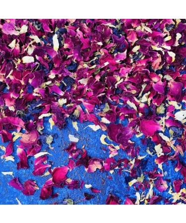 Edible 'Winter Berry' - 50g- Dried Flower Petal Mix - Red Rose White Daisy and Purple Mallow - Food Grade - Culinary - Cake - Bake - Decoration (413) - Buy Online on GoSupps.com