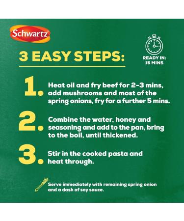 Schwartz x Bella Italia Marco Polo Sweet Soy & 5 Spice Pasta with Beef Recipe Mix 35g - Buy Online on GoSupps.com