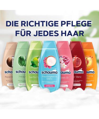  Schauma Schauma Moisturizing and Shine Shampoo (5 x 400 ml) Rice water shampoo gently cleanses the scalp Shampoo for shiny and healthy hair - Buy Online on GoSupps.com
