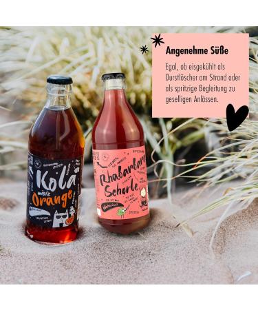 Brauerei Zwnitz Rhabarberschorle 18-Pack - Refreshing Rhubarb Juice Spritzer in 0.33L Glass Bottles | Authentic Saxon Lemonade | International Shipping Available - Buy Online on GoSupps.com