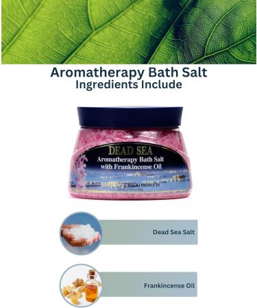 Malki Dead Sea Aromatherapy Frankincense Bath Salts - 500g | Relaxing & Soothing Stress Relief | International Shipping Available - Buy Online on GoSupps.com