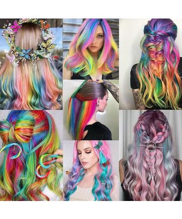 12 PCS Blue Hair Extensions Clip in 22Inch Blue Hair Extensions Colorful Straight Extensions Hair Highlights Accessories for Kid Girls Women Party Hair Decor 12pcs-Blue - Buy Online on GoSupps.com