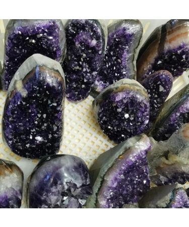 Natural crystal rough Natural Crystal Rough Amethyst Crystal Geode Cluster Natural Raw Reiki Quartz Crystals Stones from Uruguay Powerful Crystals Geode for Witchcraft Home Decor Reiki Feng Shui 2.2lb 2.2lbs - Buy Online on GoSupps.com