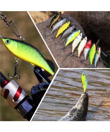 Sougayilang Minnow Fishing Lures Crankbaits Set - 10PCS Trout Bass Perch Hard Baits Swimbaits for Topwater Fishing - Style-B - Buy Online on GoSupps.com
