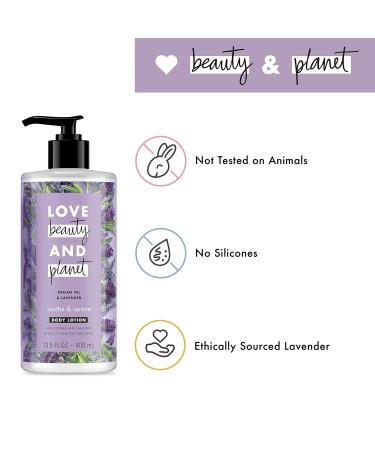 Love Beauty And Planet Argan Oil & Lavender Body Lotion 13.5oz - Pack of 3 - Buy Online on GoSupps.com