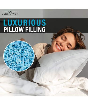 Jade Active Bean Bag Filler Foam - 5 Pound Premium Shredded Memory Foam - Easy Pillow Stuffing Foam for Dog Bed or Couch Cushion - Very Soft and Great for Stuffing - Buy Online on GoSupps.com