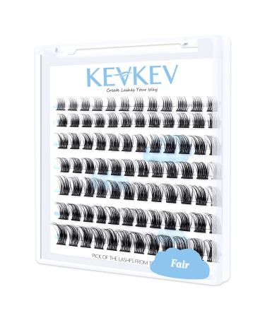 Lash Clusters 84 Pcs Cluster Lashes Eyelash Clusters DIY Cluster Eyelash Extensions Individual Lashes Thin Band & Soft (Fair C-8-16mix) C-Mix (8-16mm) Fair
