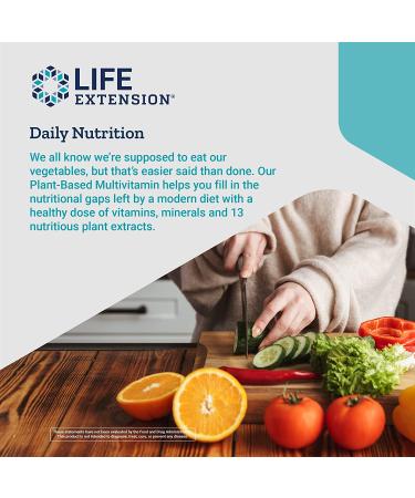 Life Extension Plant-Based Multivitamin - 90 Vegetarian Capsules for Optimal Health - Buy Online on GoSupps.com