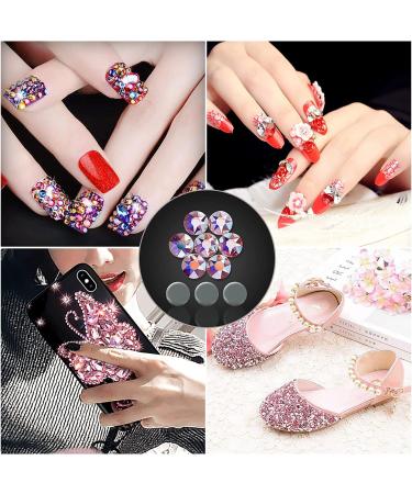 Ronomia Flatback Rhinestones Glass Diamantes Gems for Clothes Shoes Nail Art Crafts Decoration (ss20 4.8mm 1440pcs Colorful) Colorful SS20/4.8mm - Buy Online on GoSupps.com