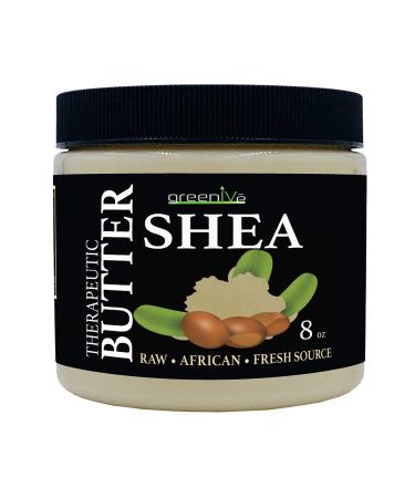 GreenIVe 100% Pure Shea Butter Raw Exclusively on Amazon (8 Ounce Jar) 8 Ounce (Pack of 1)