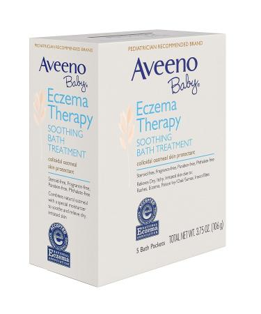 AVEENO Baby Fragrance Free Soothing Bath Treatment Packets 5 ea (Pack of 3) - Gentle Relief for Sensitive Skin - Buy Online on GoSupps.com