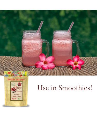 Foothills Naturals Hibiscus Powder 454g Pure - Buy Online on GoSupps.com