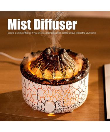 Buy Remote-Controlled Aromatherapy Device - Multifunctional Volcanic Classor with Smoke Ring Effect | Stylish Two-Colored Design for Home & Office (White EU Connector) - Buy Online on GoSupps.com
