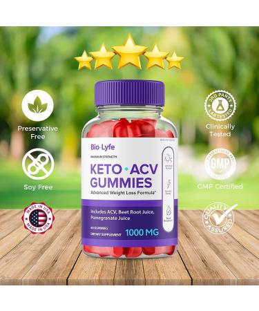 BioLyfe Keto Gummies - 60 Count Pack | Biolife Keto ACV Gummies - Buy Online on GoSupps.com