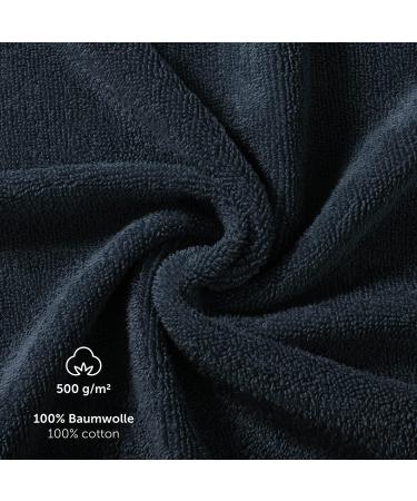 Blumtal - Wash Mitt - Pack of 10 Cotton Wash Mitts - Dark Blue Wash Mitt - Oeko-TEX Certified - Buy Online on GoSupps.com