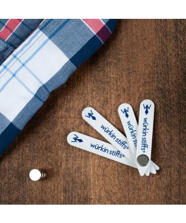 Stiff-N-Stay Plastic Magnetic Collar Stays by W rkin Stiffs - Durable & Adjustable One Size - Perfect for Every Collar - Buy Online on GoSupps.com