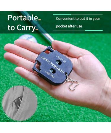Vibit Mini Golf Score Counter Clicker (2 Pack) - Portable Stroke Tracking Tool and Keychain for Outdoor Putt Game Scorekeeping - Buy Online on GoSupps.com