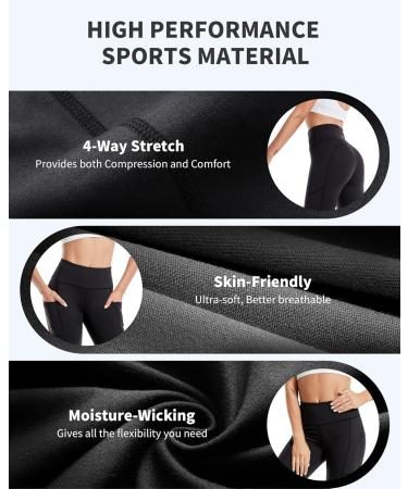 Buy Cambivo Women's High Waist Camouflage Leggings - Sports Pants with Cell Phone Pocket | Breathable & Opaque Yoga Trousers for Fitness Golf Training | Stylish Black - Buy Online on GoSupps.com