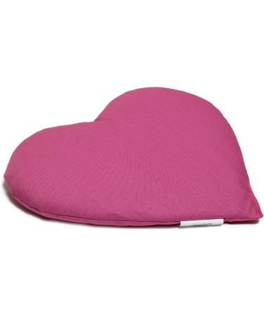 Buy Grape Seed Heart Pillow 30x25cm - Pink Heat Cushion | Perfect Gift Idea - Buy Online on GoSupps.com