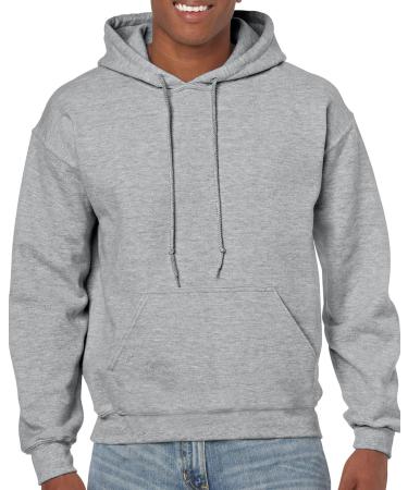 Hooded Pullover Sweat Shirt Heavy Blend 50/50 7.75 oz. by Gildan (Style# 18500) (Heather Sport Dark Maroon) Large - Buy Online on GoSupps.com