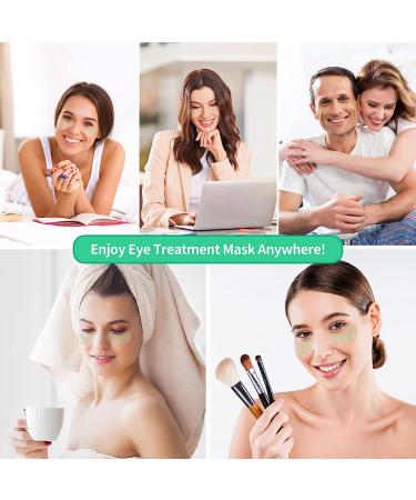 BREYLEE Aloe Vera Eye Mask 60 Pcs - Reduce Puffy Eyes & Dark Circles, Anti-Aging Treatment for Wrinkles, Fine Lines, Firm Under Eye Skin - Natural Extracts | Green - Buy Online on GoSupps.com