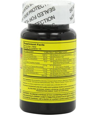 Nature's Blend NAT B MULTIVITAMIN & MIN TB Assorted 100 Count 100 Count (Pack of 1) - Buy Online on GoSupps.com