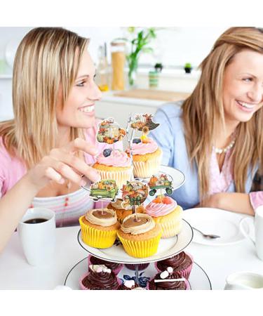 Rsstarxi 36 Pack Pumpkin Thanksgiving Cupcake Toppers Pumpkin Maple Fall Harvest Themed Cupcake Picks Decorations for Thanksgiving Fall Themed Turkey Autumn Party Cake Decorations Style 10 Orange - Buy Online on GoSupps.com