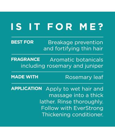 L'Oreal Paris EverStrong Thickening Shampoo - Rosemary Scent 8.5 Fl Oz | Optimal Hair Care for Stronger Thicker Hair - Shop Internationally - Buy Online on GoSupps.com