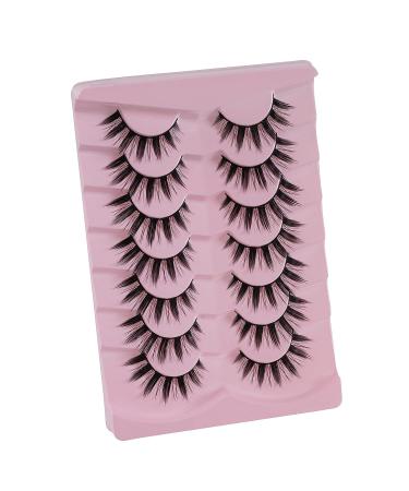 Korean Anime Lashes Japanese Asian Style Spiky Cosplay Manga False Eyelashes 3D Natural Look Mink Manga Lashes Wispy Doll Kawaii Makeup 7 Pairs(Anime Lashes01) Anime Lashes 01 - Buy Online on GoSupps.com