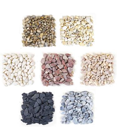 Landare Black Pebble Stones 1.8kg - Decorative Stones for Vases Aquariums & Gardens (6-10 mm) - Premium Gravel & Decoration - Buy Online on GoSupps.com