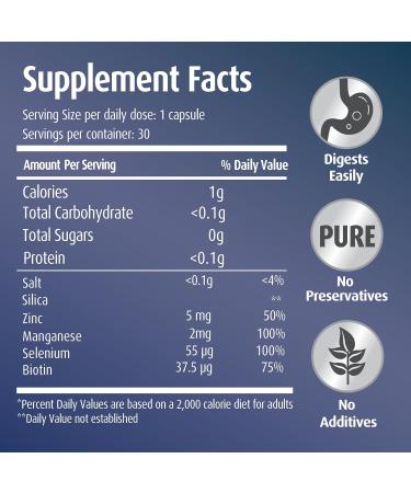 H bner Original Silicea Gel Capsules - Enhance Hair Skin & Nails | Pure Colloidal Silica | 2-Pack of 30 Count - No Additives or Preservatives | Global Shipping Available - Buy Online on GoSupps.com