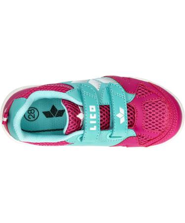 Lico Unisex Kids Sport V Indoor Trainers - Pink Turquoise White - Size 29 EU - International Shipping Available - Buy Online on GoSupps.com