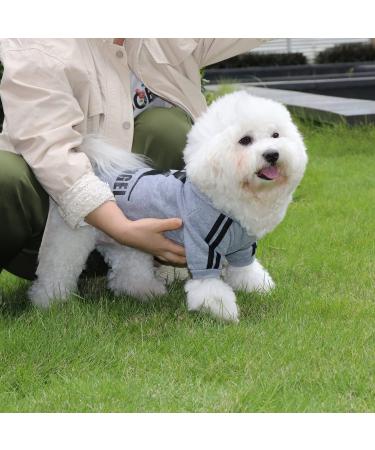 Fashion Dog Hoodie | Pure Cotton Streetwear for Small & Medium Dogs | Stylish Pet Sweatshirt in Gray/Black - Buy Online on GoSupps.com