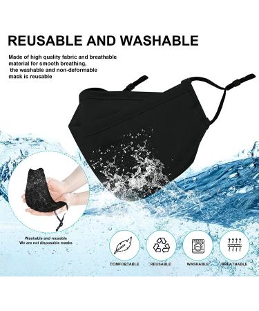 4 Layer Reusable Cloth Face Mask with Nose Wire - Anti-Fogging, Breathable & Adjustable - Multicolor-1 - Buy Online on GoSupps.com