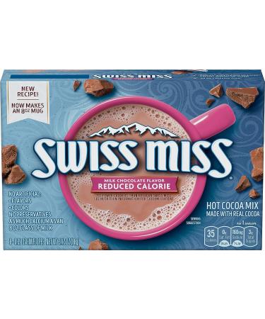 Swiss Miss Reduced Calorie Hot Cocoa Mix - (16 Pack) Milk Chocolate Flavor - 0.39 oz Envelopes - 2 Packages - Buy Online on GoSupps.com