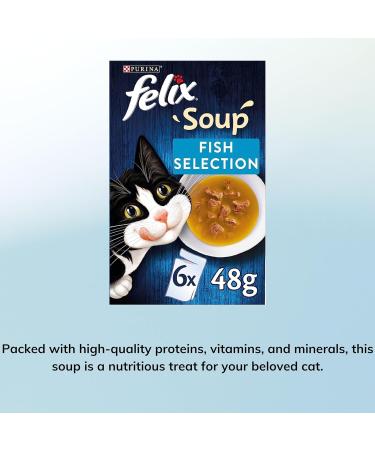 Felix Soup Cat Food Bundle Containing Farm and Fish Selection 48g x24 | Cat Treats 60g x2 | Silvervine Sticks - Buy Online on GoSupps.com
