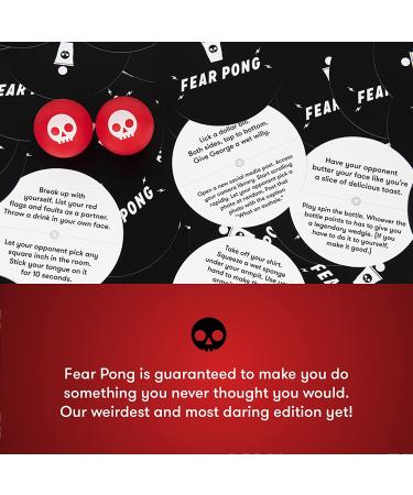 Fear Pong Refreshed Edition: Unleash Your Wild Side with 200+ Horrible Dares - Extreme Adult Card Game for Parties and Game Night - Buy Online on GoSupps.com