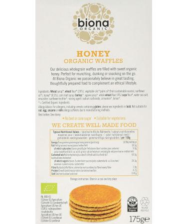 Biona Organic Honey Filling Waffles 175 g - Buy Online on GoSupps.com