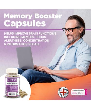 Strength & Spices Memory Booster and Focus Supplement with Ginkgo Biloba and 22 Super Ingredients Plant-Based Brain Supplement for Improved Mood Clarity and Alertness 1000mg 60 Capsules Jar - Buy Online on GoSupps.com