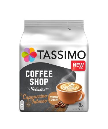 TASSIMO Capsules Coffee Shop Selections Cappuccino Intenso - 40 Coffee Capsules (Pack of 5) | Buy Online Ship Worldwide - Buy Online on GoSupps.com