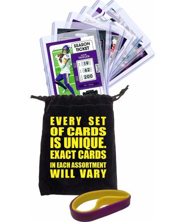 Minnesota Vikings Cards: Adam Thielen  Kirk Cousins  Dalvin Cook  Eric Kendricks  Justin Jefferson  Adrian Peterson  Cris Carter ASSORTED Football Stars & Legends Trading Card & Wristbands Bundle - Buy Online on GoSupps.com