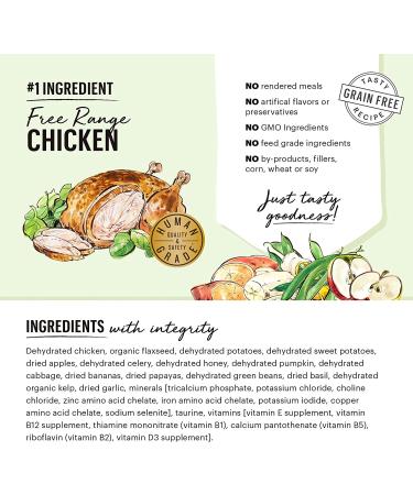 Honest Kitchen Grain-Free Dehydrated Dog Food - Chicken 10 lb (Makes 40 lbs) - Human Grade Complete Meal & Topper - Buy Online on GoSupps.com