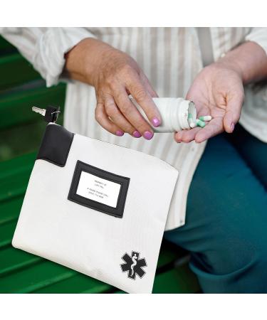 MonMed Locking Storage Box | Pill Organizer & Travel Medicine Bag with Lock & Key - Secure Your Medications in Style - Buy Online on GoSupps.com
