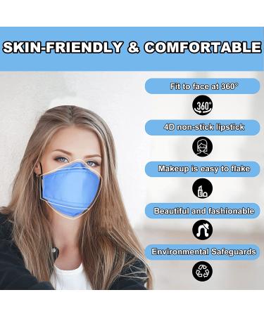 4 Layer Reusable Cloth Face Mask with Nose Wire - Anti-Fogging, Breathable & Adjustable - Multicolor-1 - Buy Online on GoSupps.com