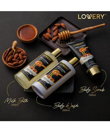 Sweet Almond Beauty & Personal Care Set for Him - Home Spa Bath Pampering Package - Relaxing Stress Relief- Self Care Kit - Perfect Gift for Birthday or Thank You - Mom Approved - Buy Online on GoSupps.com