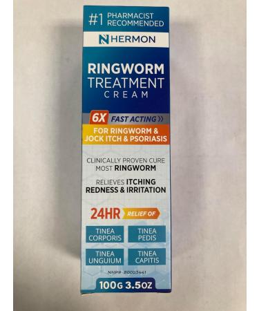 Hermon Antifungal Ringworm Cream - 100ml | Treat Ringworm Jock Itch Eczema & Athlete's Foot for Adults & Kids - Buy Online on GoSupps.com