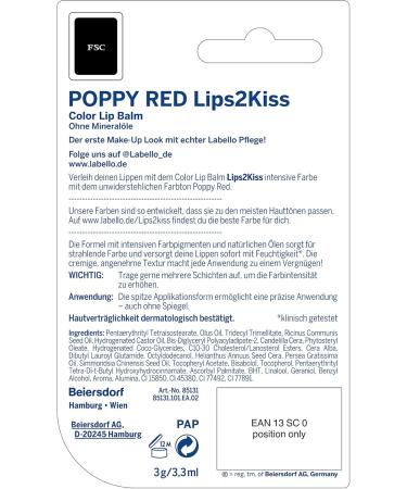 Labello Lips2Kß Color lip balms (3 g) intense color and care - Buy Online on GoSupps.com