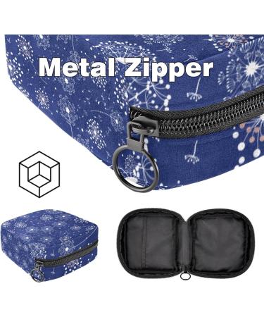 Buy Aesthetic Dark Blue Storage Bags for Women's Bandages Menstrual Pads & Tampons | Portable & Stylish Holder for School & Office - Buy Online on GoSupps.com